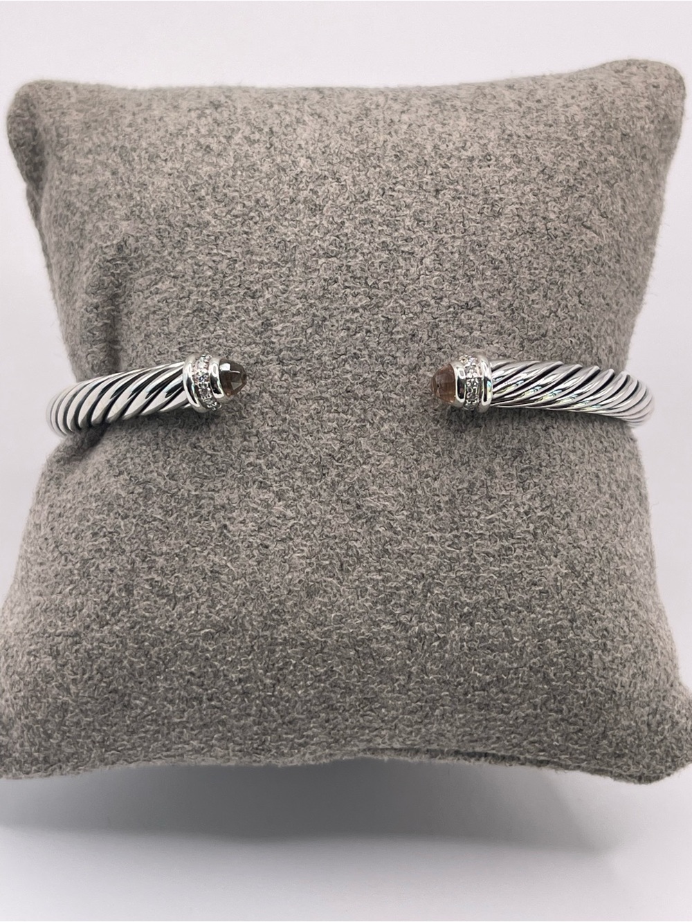 David Yurman Cable Classics 5mm Bracelet with Morganite and Diamonds